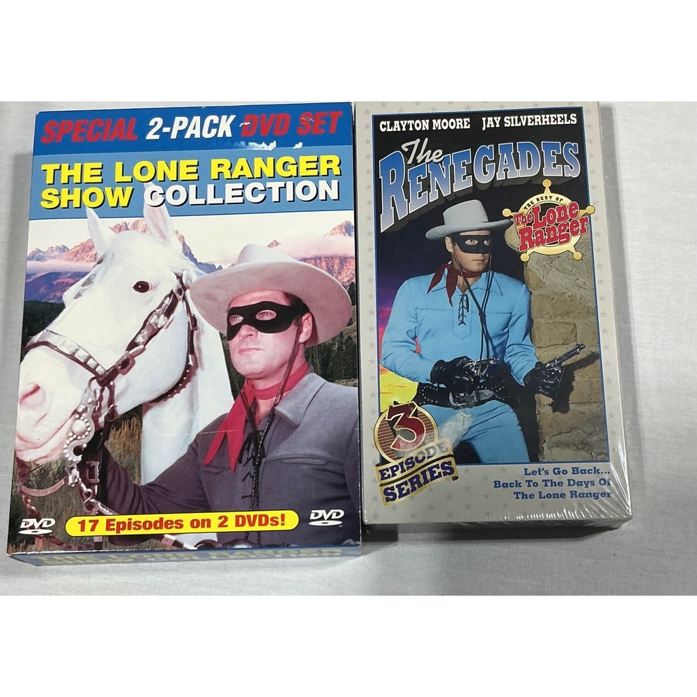 The Lone Ranger DVD & VHS‎ Lot Janus 2-Disc Set Renegades 3 Episode Untested
